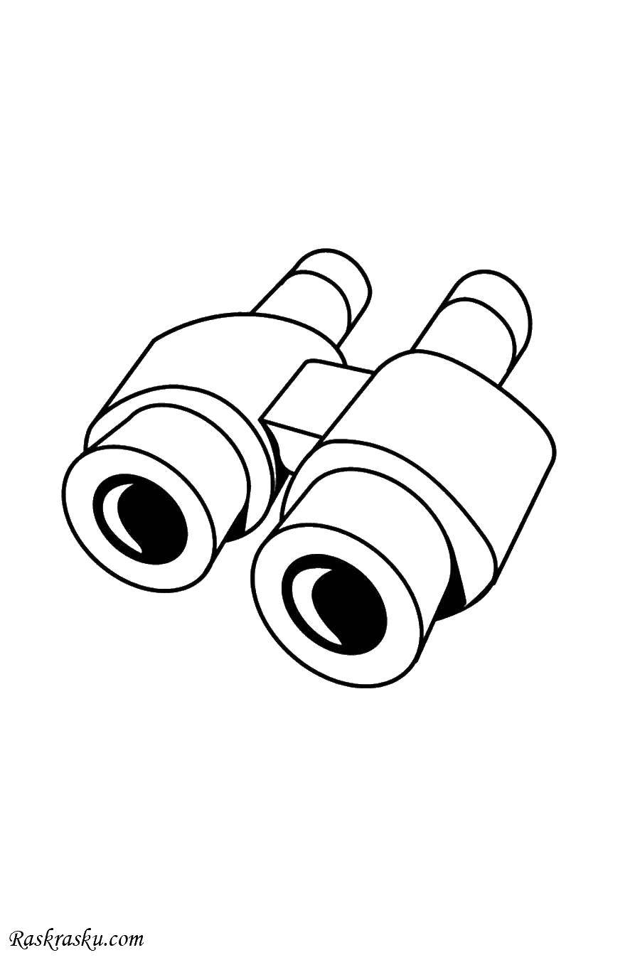 Online coloring pages coloring page binoculars items download print coloring page