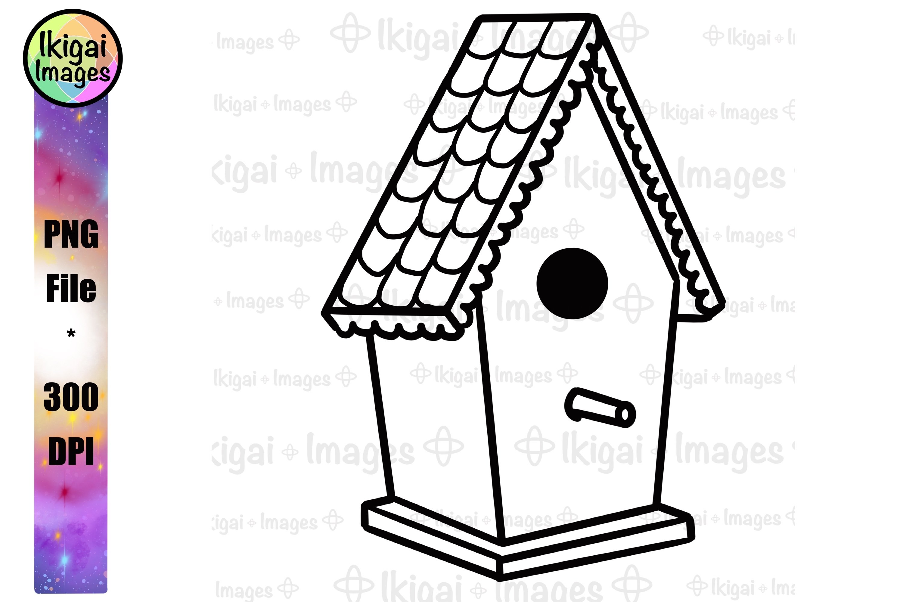 Birdhouse clipart bird house printable coloring pages png