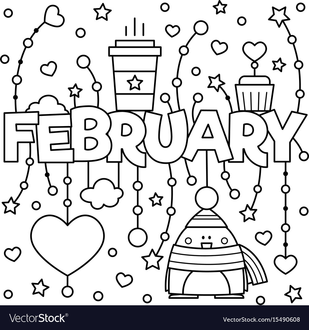Black and white coloring page royalty free vector image