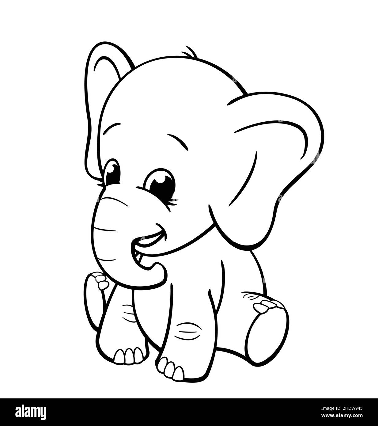 Children colouring in black and white stock photos images