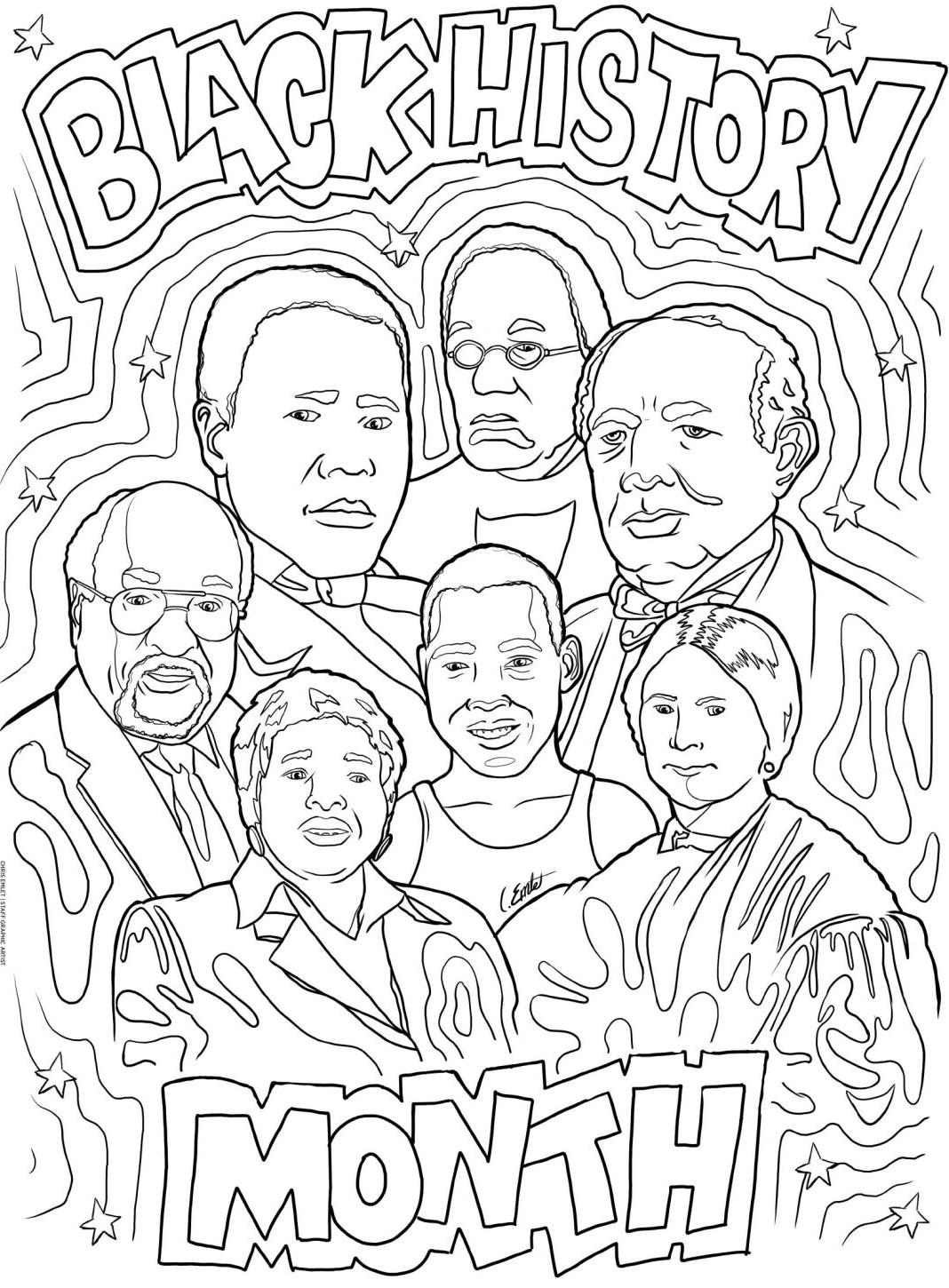 Celebrate black history month download a coloring page featuring extraordinary black individuals from lancaster local news