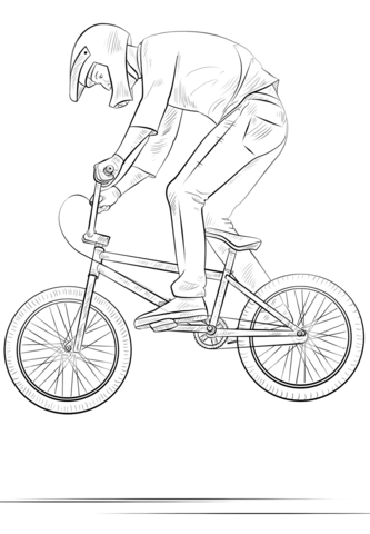 Bmx coloring pages free coloring pages