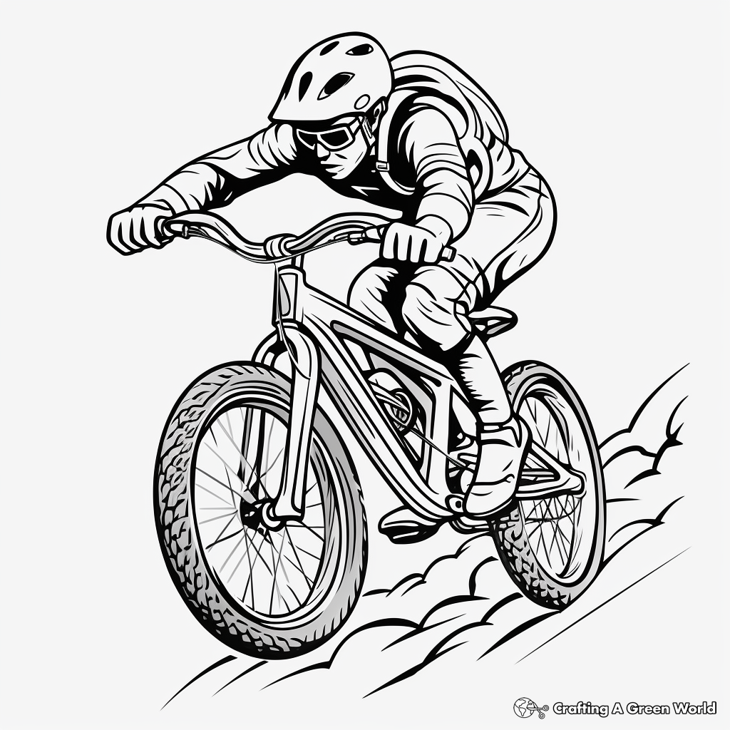 Bike coloring pages