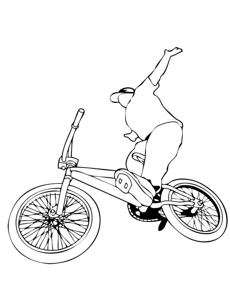 Bmx coloring pages
