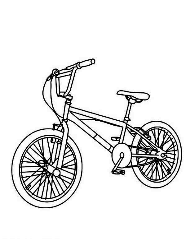 Coloring pages mountain bicycle coloring page