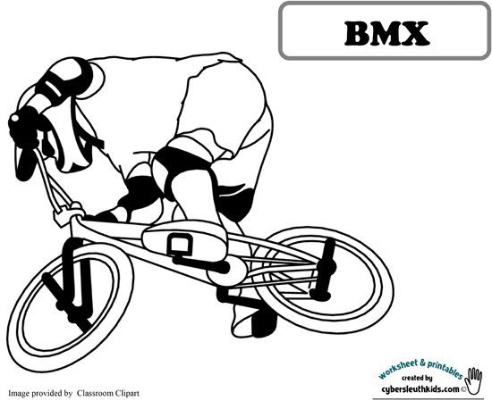 Coloring page bmx bmx bike bmx bicycle