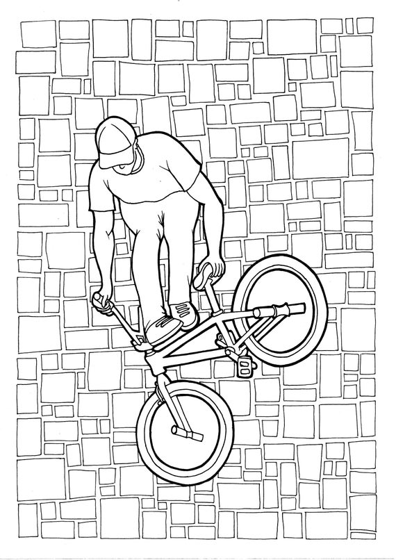 Stem roller switch backpacker bmx flatland extreme sports pdf zentangle coloring page