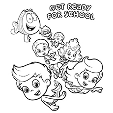 Bubble guppies coloring pages