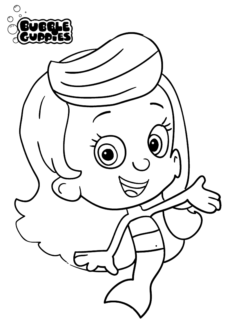 Bubble guppies coloring pages