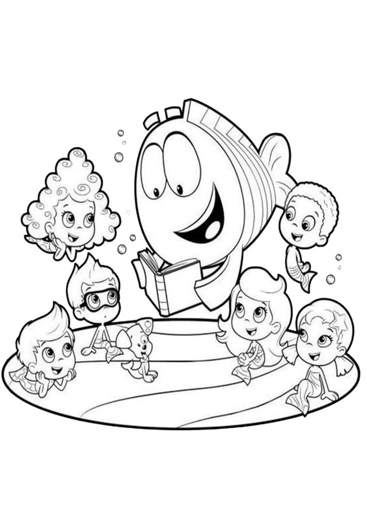 Free easy to print bubble guppies coloring pages bubble guppies coloring pages nick jr coloring pages puppy coloring pages