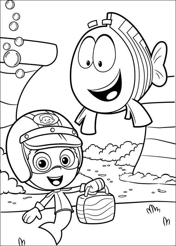 Bubble guppies coloring pages