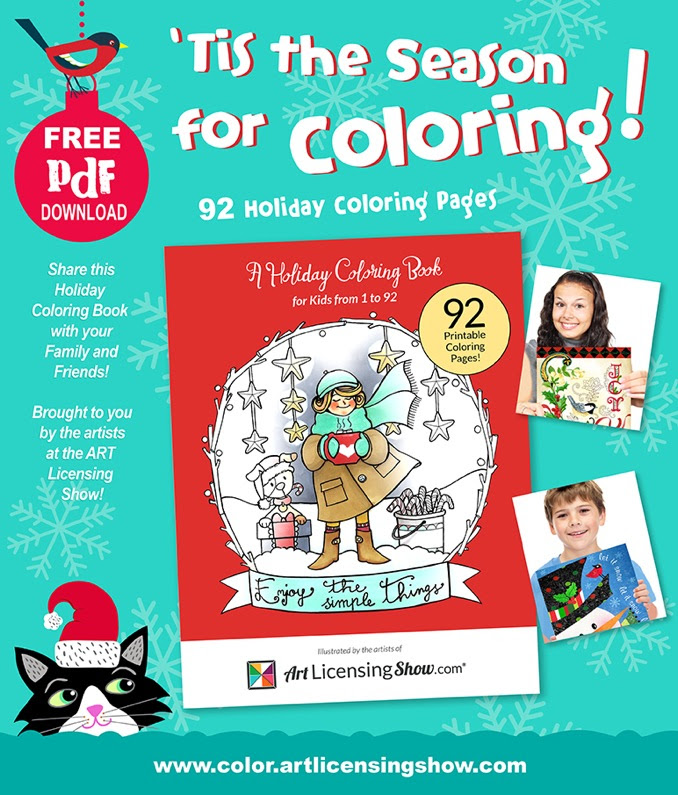 Free page holiday coloring book