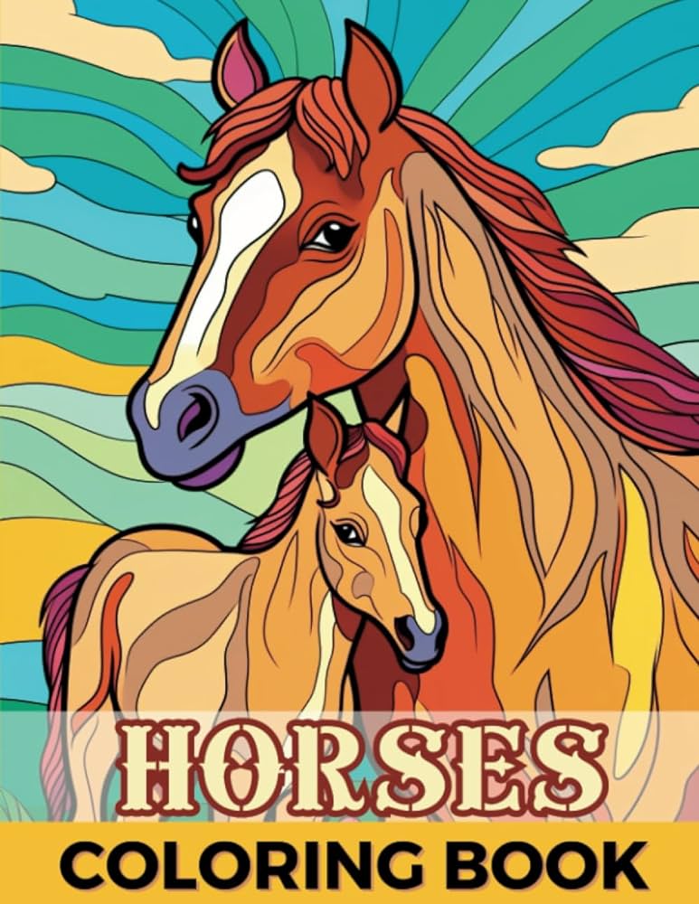 Horses coloring book stunning coloring pages from zentangle patterns to wild horse scenes a perfect gift for horse lovers of all ages