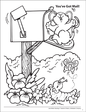 Look whats buzzing coloring page bear and bees printable coloring pages