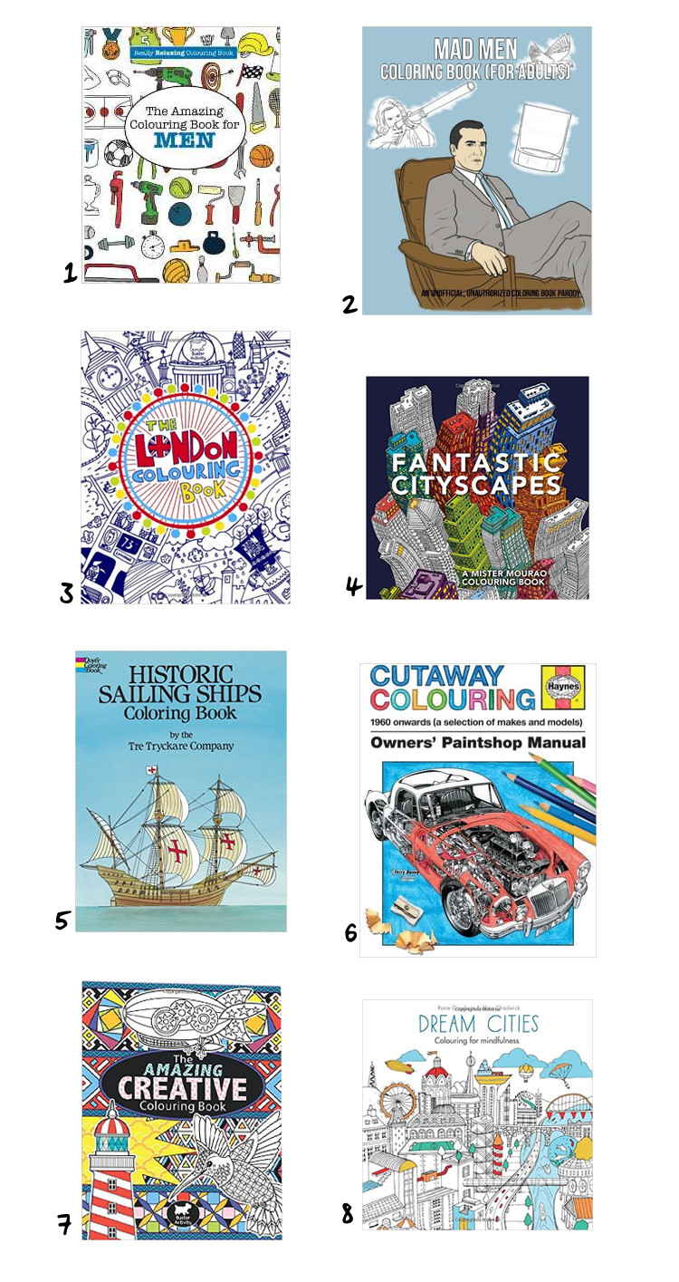 The best adult colouring books for men