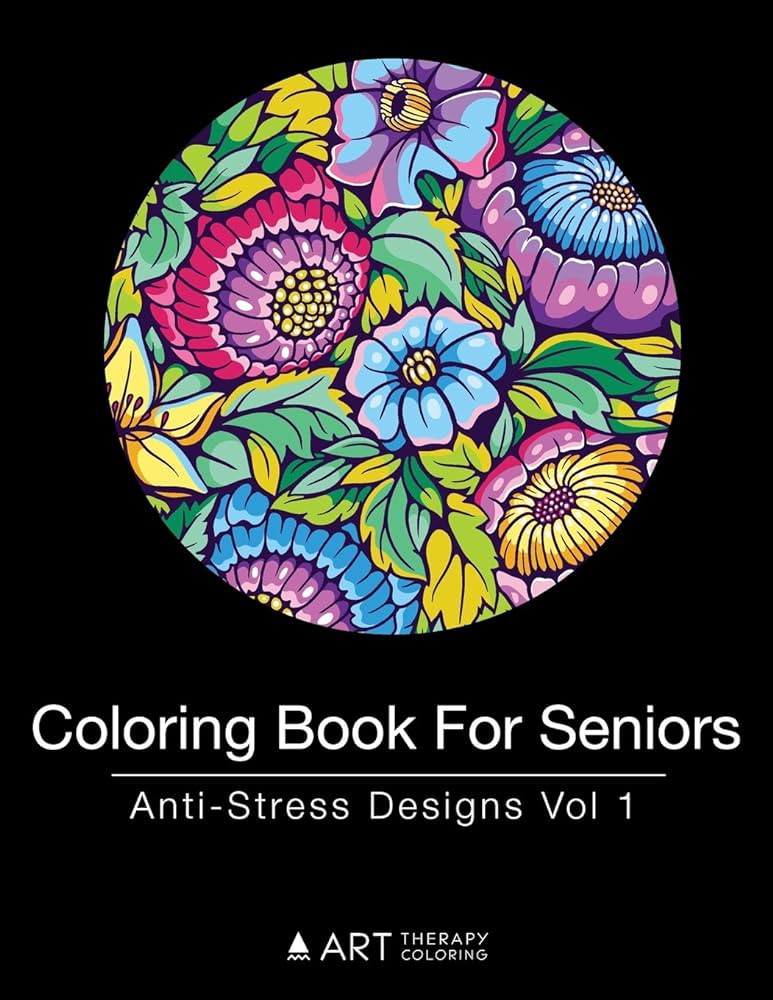 Coloring book for seniors anti