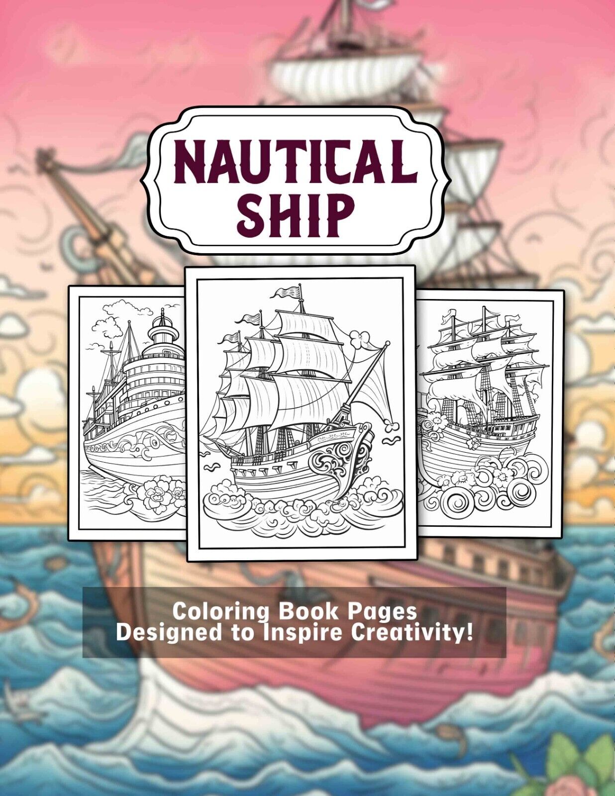 Nautil ship coloring book