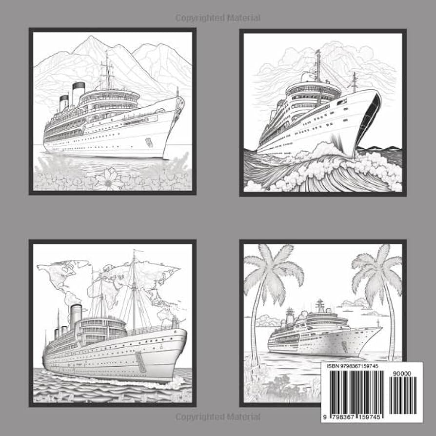 Cruise ships loring book volume