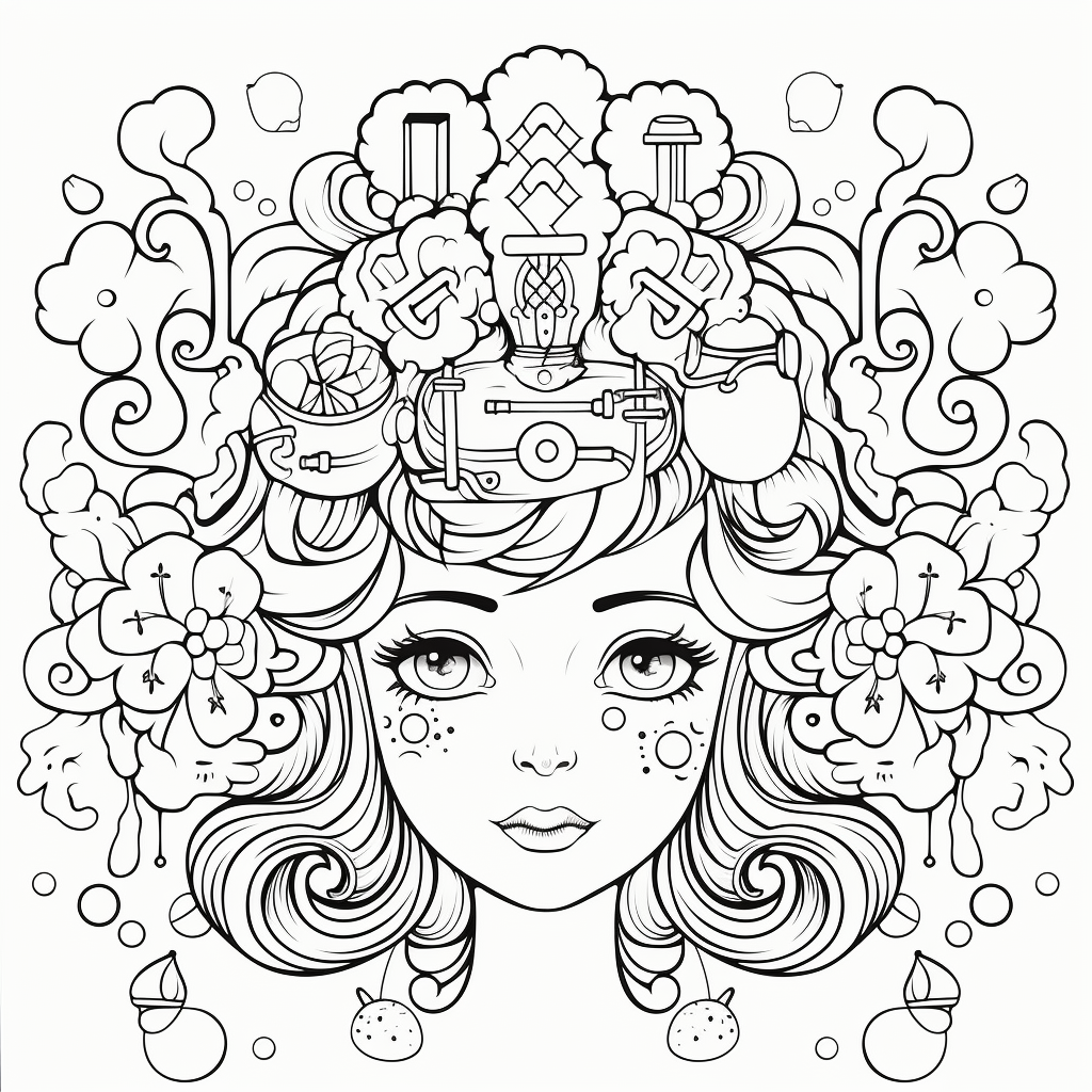 Brain coloring pages