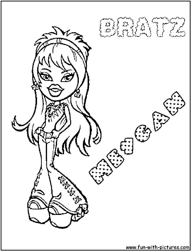 Bratz coloring pages