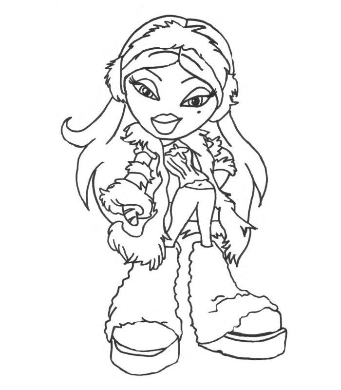 Free printable bratz coloring pages for kids zeichenvorlagen ausmalbilder ausmalen
