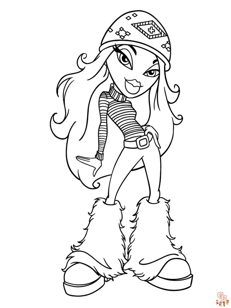 Bratz coloring pages for kids