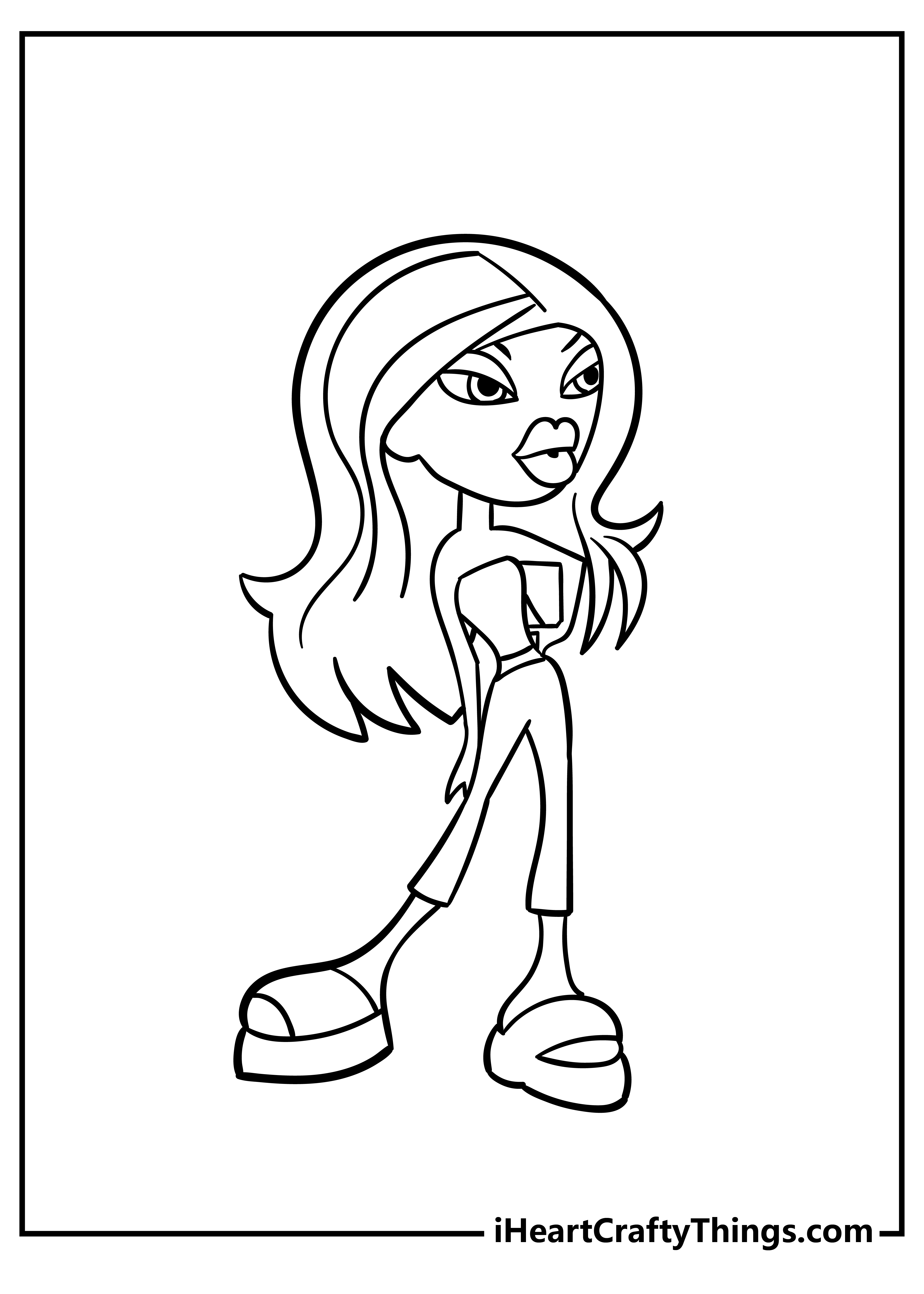 Bratz coloring pages free printables
