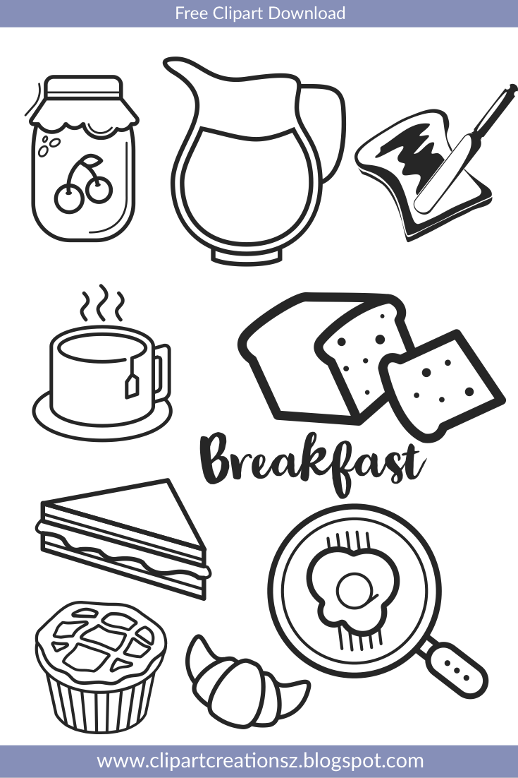 Breakfast food images breakfast pictures cartoon recipe food loring pages
