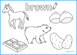 Brown coloring worksheet maple leaf learning library