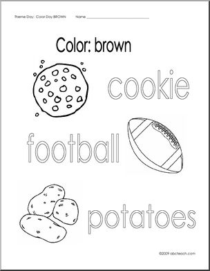 Coloring pages brown