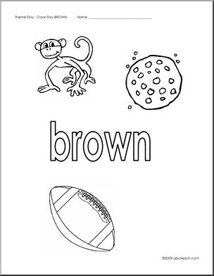 Coloring pages brown