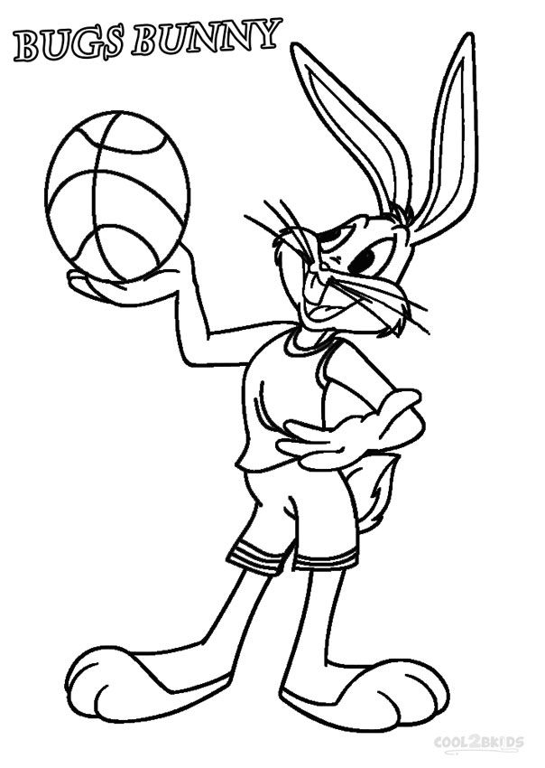 Printable bugs bunny coloring pages for kids coolbkids bunny coloring pages cartoon coloring pages sports coloring pages