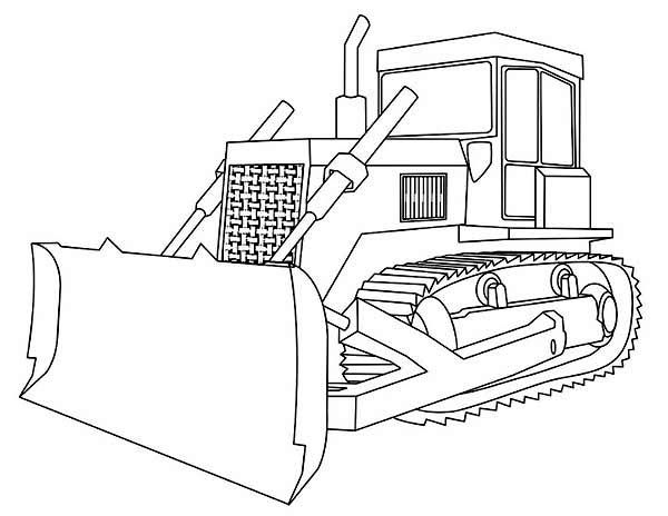 Bulldozer with straight blade coloring page coloring sun truck coloring pages coloring pages to print tractor coloring pages
