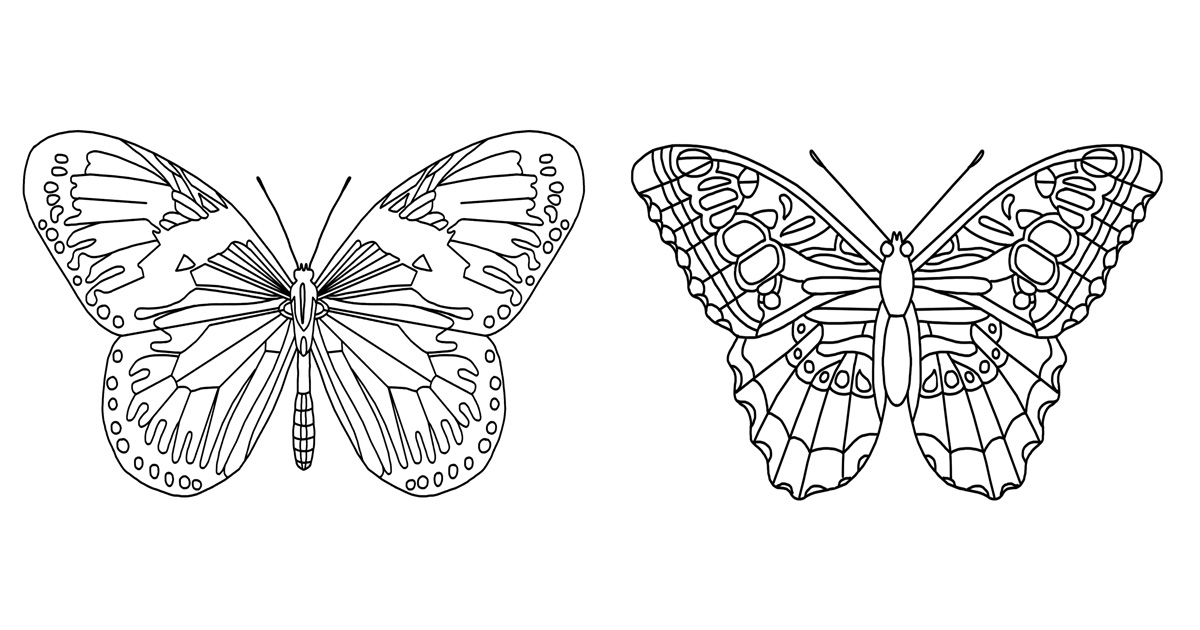 Butterfly coloring pages