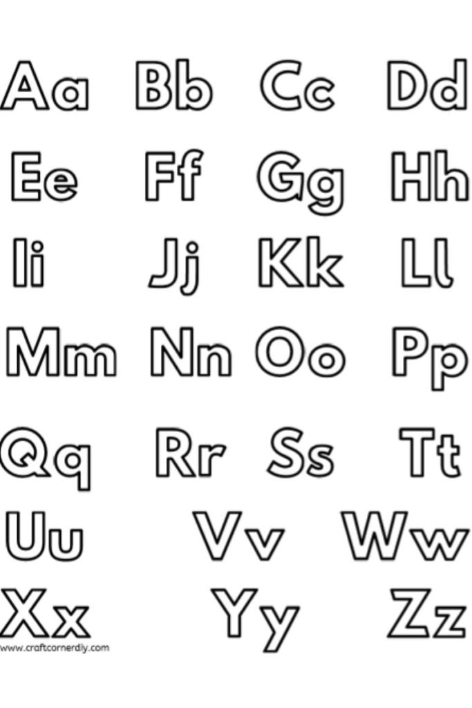 Free alphabet and number educational coloring pages craft corner diy