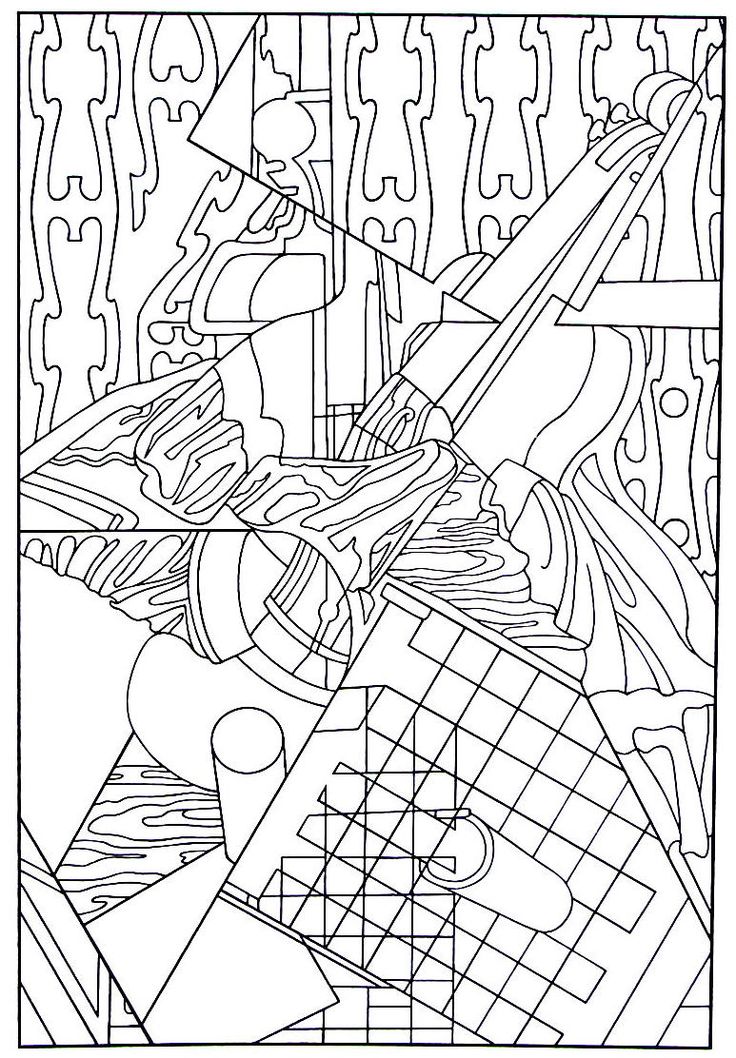 Violin and checkerboard