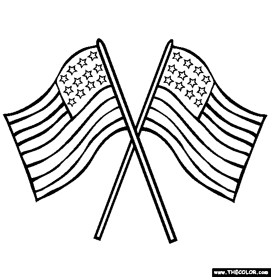 Us flag coloring page free us flag online coloring