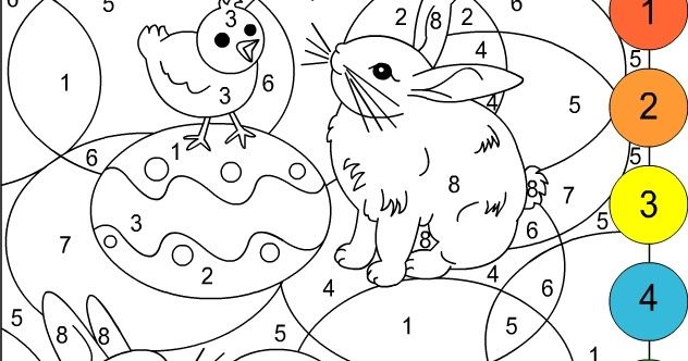 Nicoles free coloring pages color by number bunnies coloring pages bunny coloring pages free coloring pages easter coloring pages