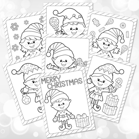 Elf coloring pages