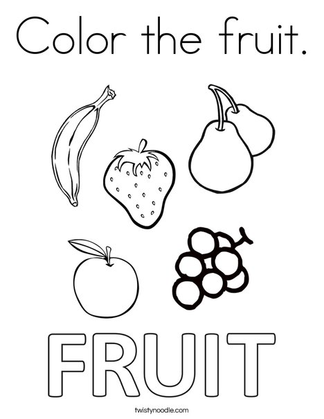 Color the fruit coloring page