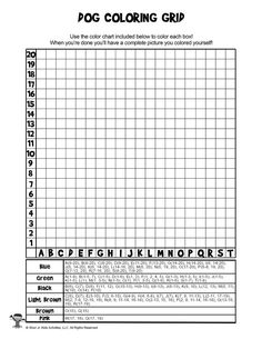 Color grid by numbers ideas coloring pages pixel art math coloring