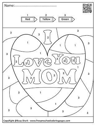 Set of mother day color by number free pages mothers day colors mothers day coloring pages mothers day printables