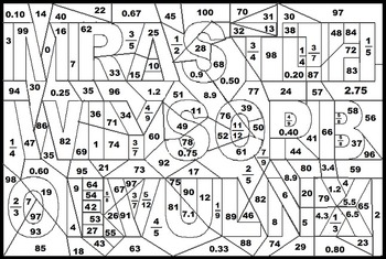 Color by number puzzle tpt