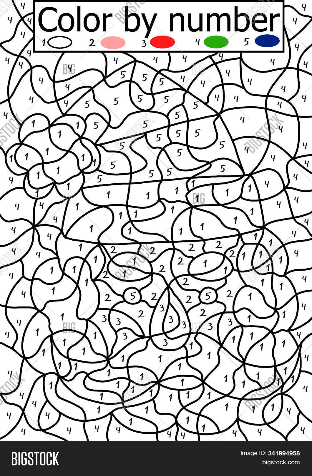 Color by number puzzle image photo free trial bigstock
