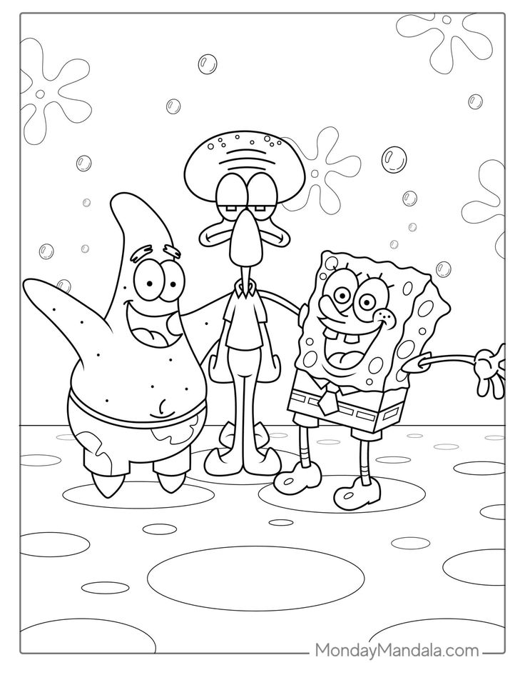 Spongebob coloring pages free pdf printables spongebob coloring hello kitty colouring pages coloring pages