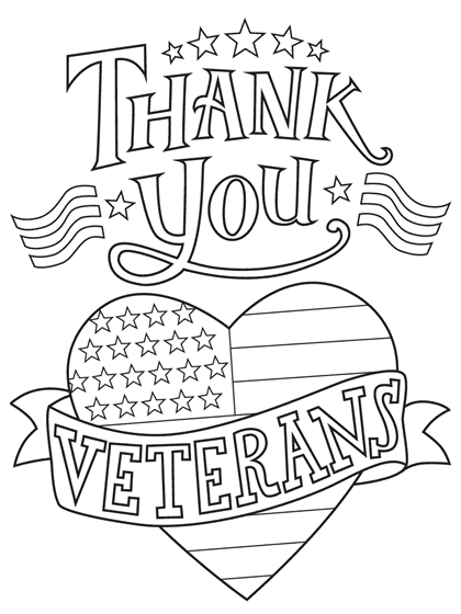 Veterans day coloring pages printable for free download