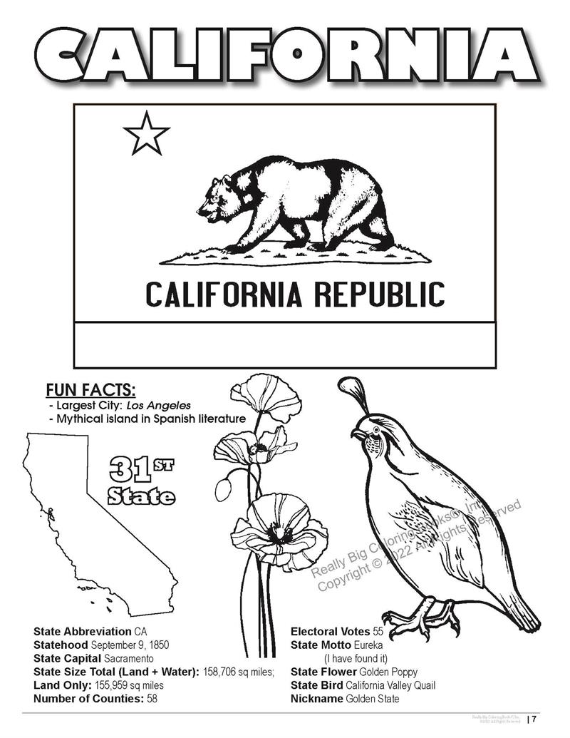 California state coloring book