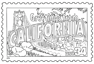 Wele to california wele sign coloring