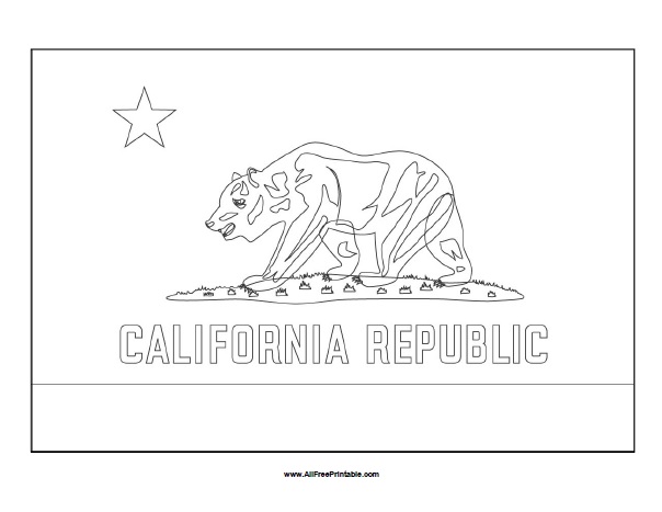 California flag coloring page â free printable
