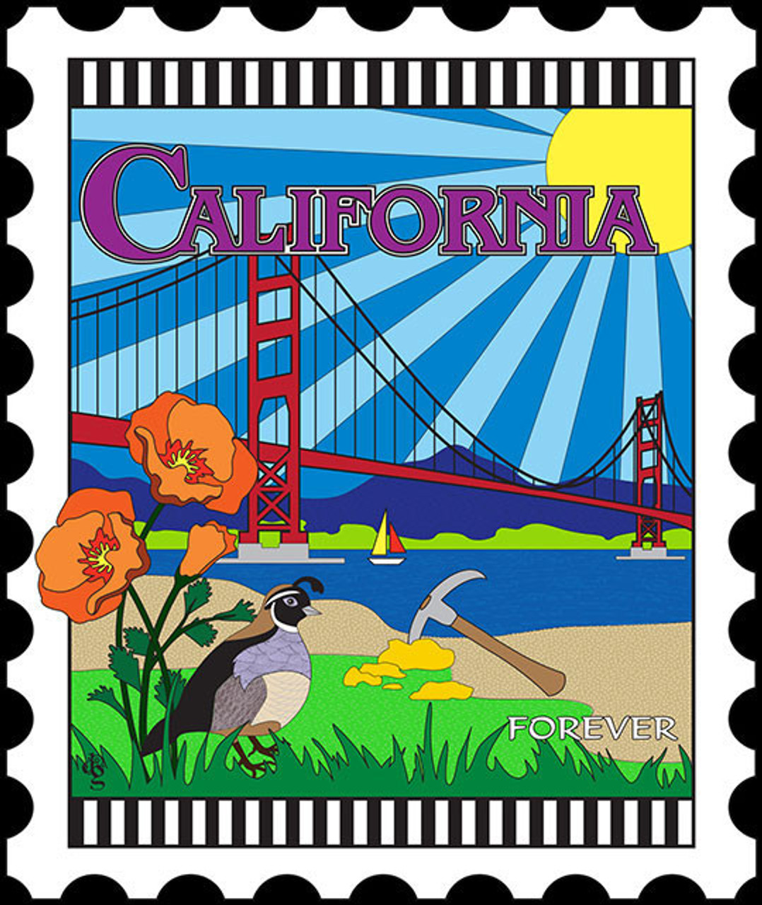 Free project download california coloring page